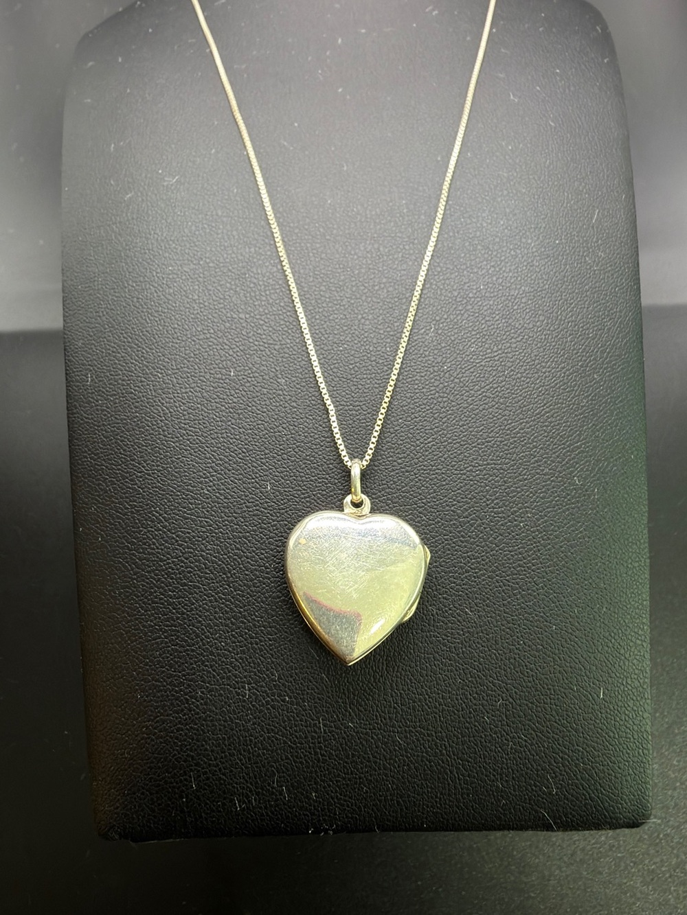 Sterling Silver 925 Tone Heart Locket Necklace Red Rhinestone Romantic Pendant - Picture 7 of 10